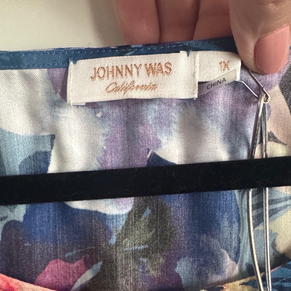 Johnny Was Blue Floral‎ Dress - Picture 3 of 5
